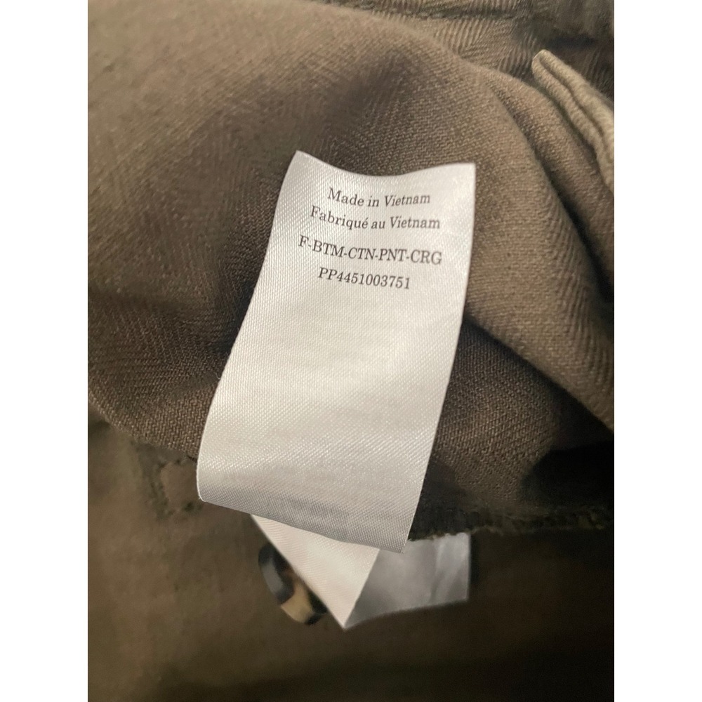 Everlane Organic Cotton Fatigue Pants Herringbone Utility Olive Green Size 8 - Picture 11 of 15